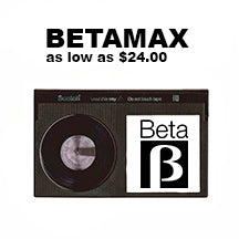 (BetaMax) Videotape Digitizing